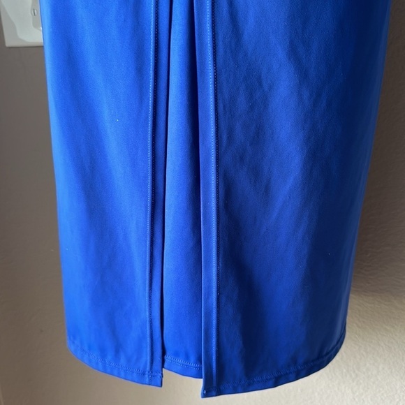 SWIM BY CACIQUE Royal Blue Cris-Cross Back Tankini Top - Picture 4 of 8